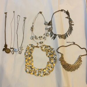 Gold and Silver Women's Necklace Set